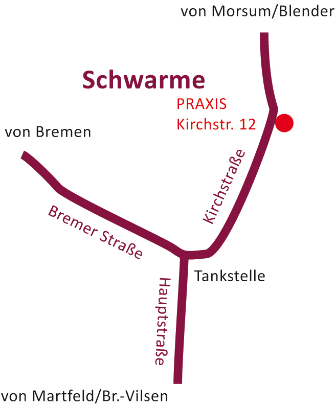 Anfahrtskizze Praxis